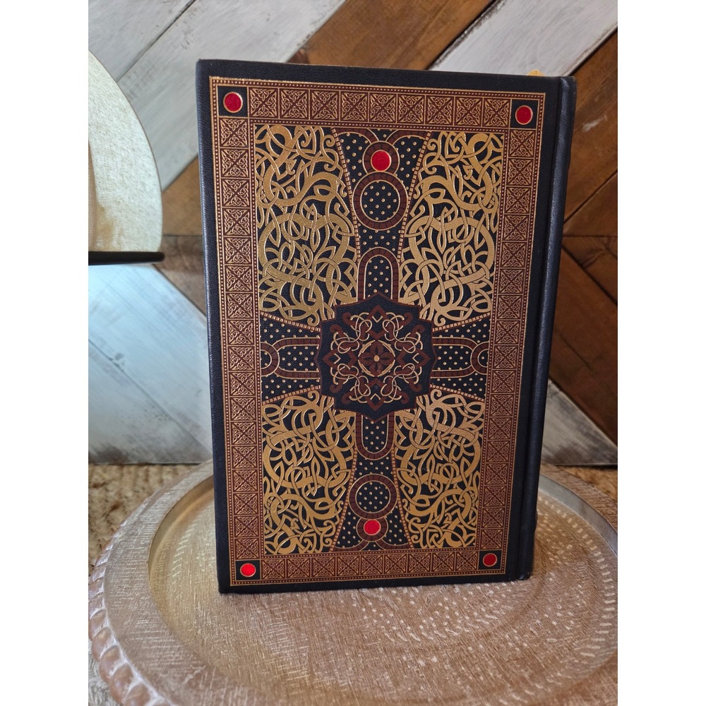 Holy Bible King James Version KJV Bonded Leather Gold Foil Celtic Knotwork Trim - Picture 4 of 13